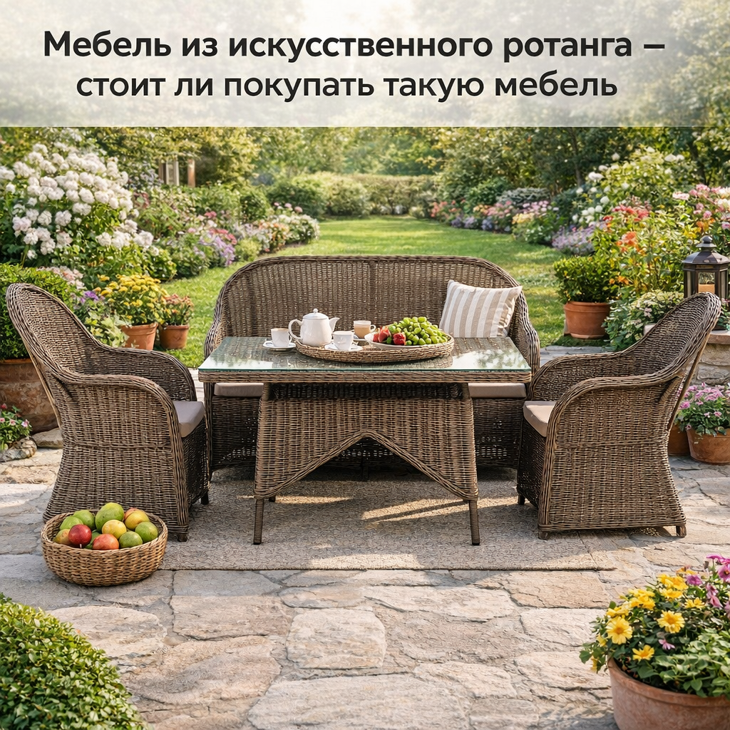 Мебель из искусственного ротанга - стоит ли покупать Мебель из искусственного ротанга - стоит ли покупать