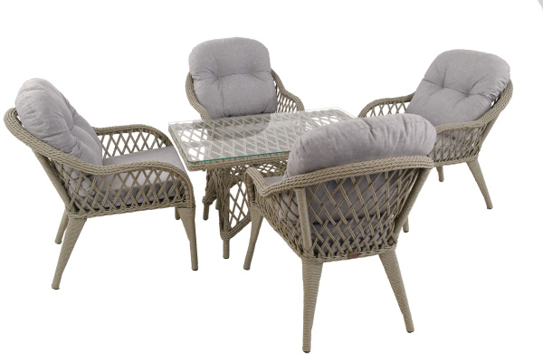 Комплект СОНАТА лаунж (4 кресла, стол кофейный) 